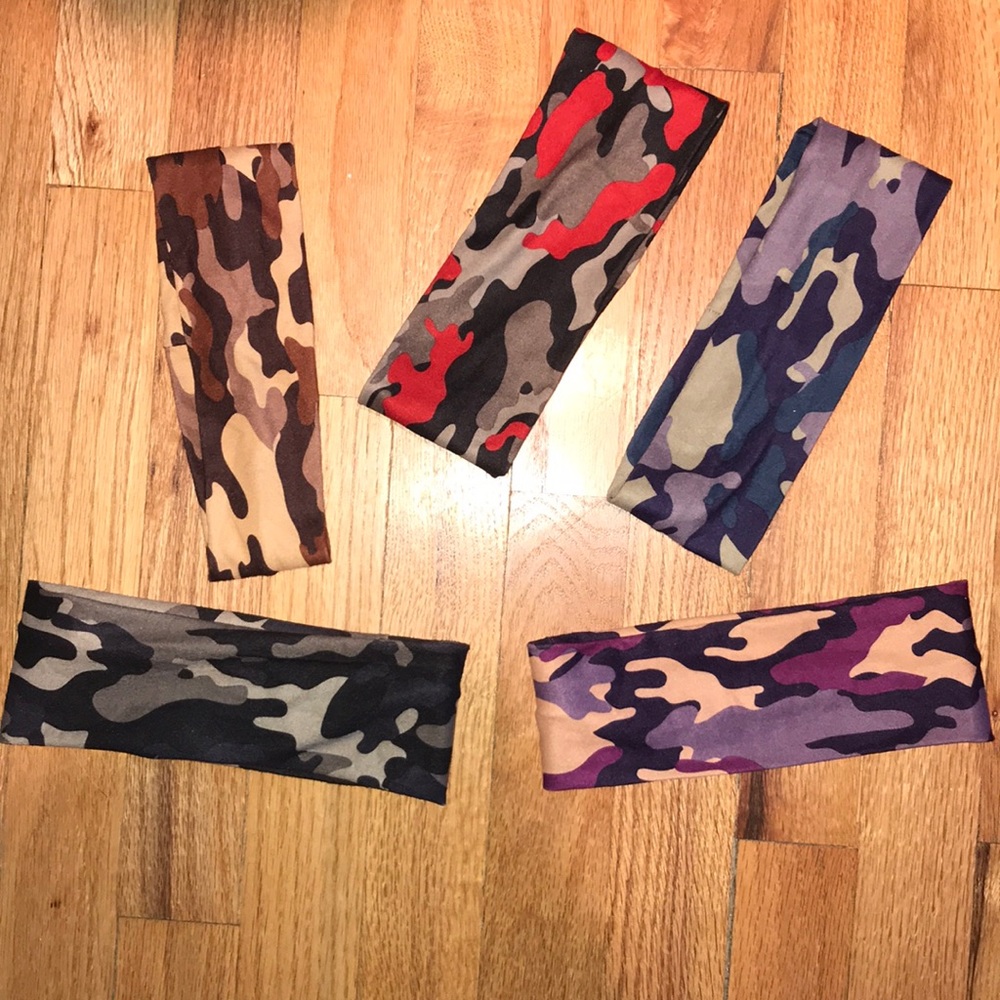 4” Headbands Camo